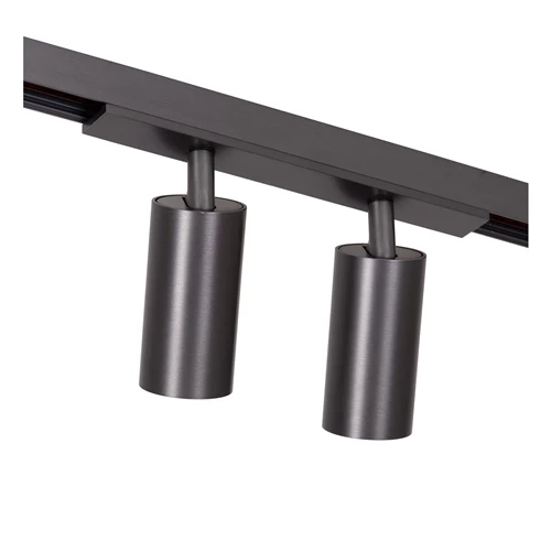 Lucide Premium LINIAL BIXX Schienenstrahler - 1-Phasen Stromschiene / Schienensystem smart  - Smart - 48V Track - 2xLED - Matt Schwarz Chrom - detail 1